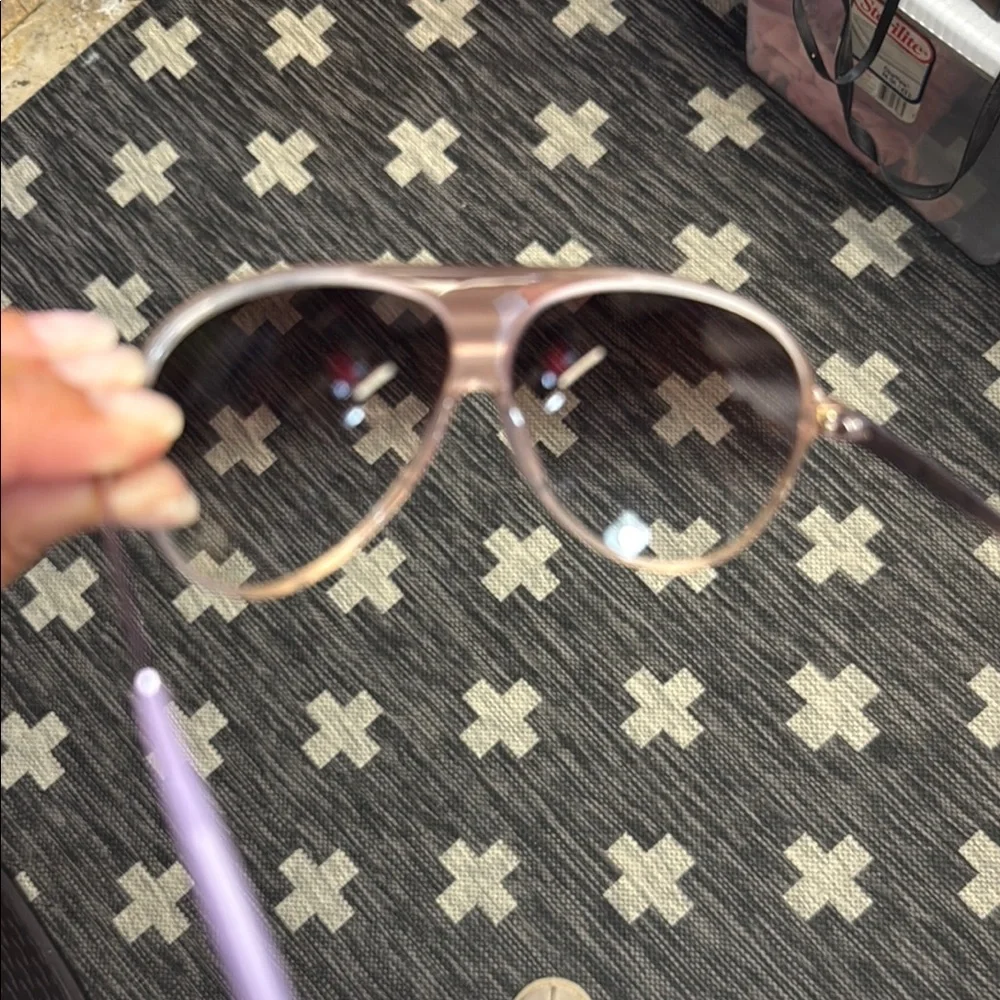 Dior Gold and Purple Aviator Shades - Picture 3 of 4